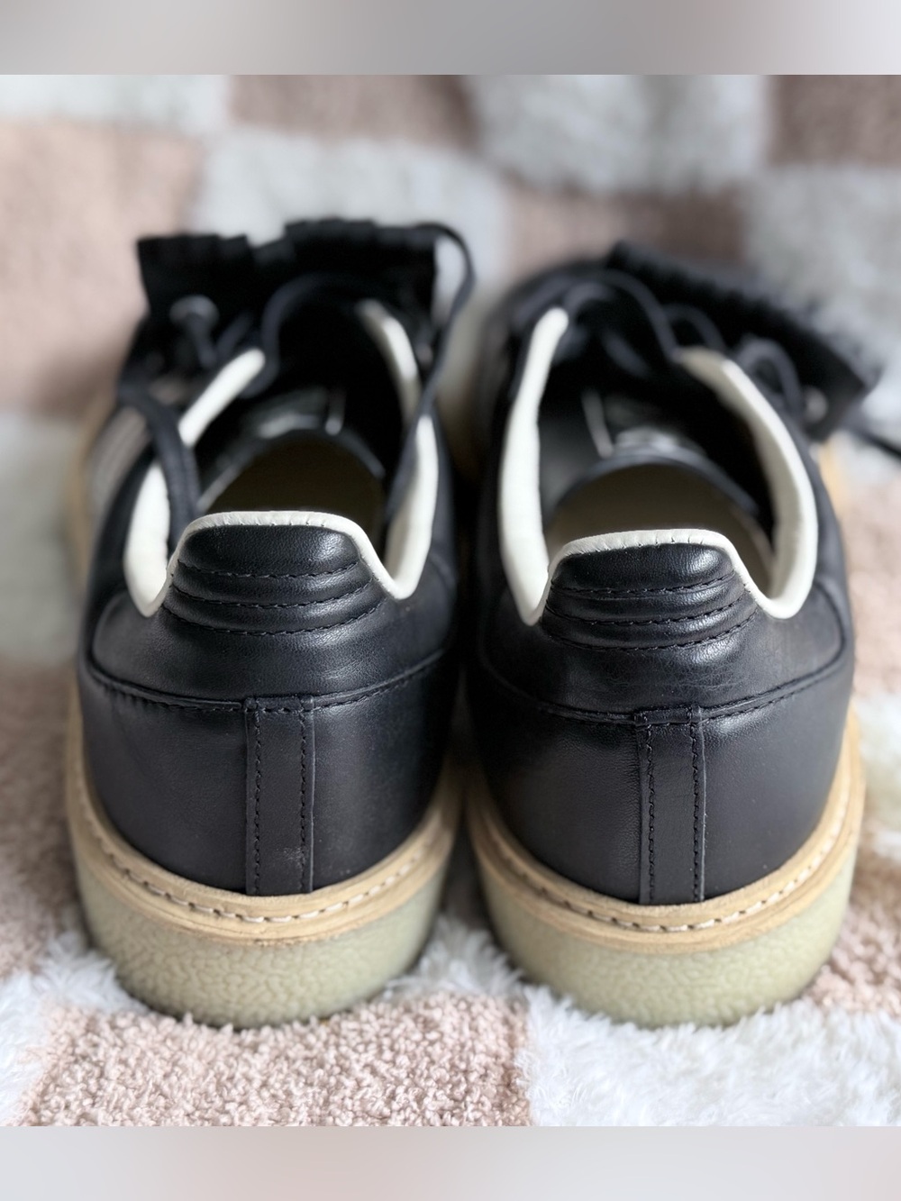 🖤 Adidas Originals Fringe Kiltie Leather Sneakers Crepe Sole US [10] ✨ - Picture 5 of 8
